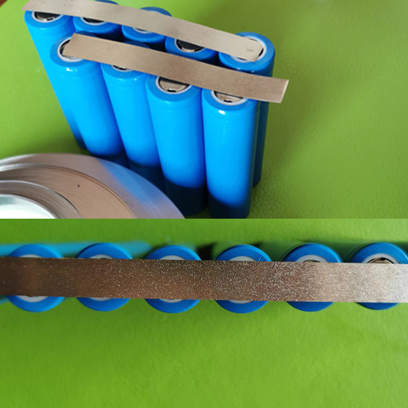 High Voltage Rating Lithium Rechargeable Battery Connector Welded Nickel Sheet 0.15