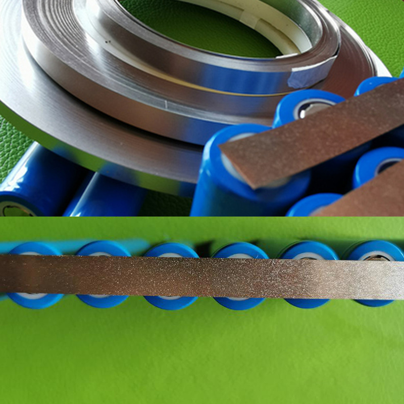 High Voltage Rating Lithium Rechargeable Battery Connector Welded Nickel Sheet 0.15